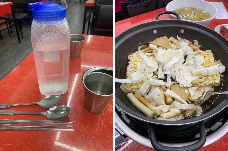 기본 세팅 및 익기전의 애플하우스 즉석 떡볶이