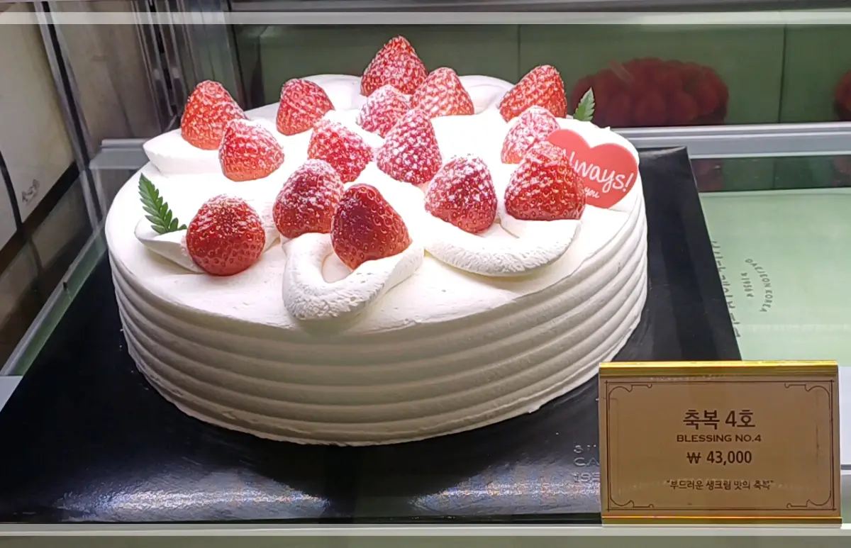 성심당-DCC점-생크림케익-축복4호