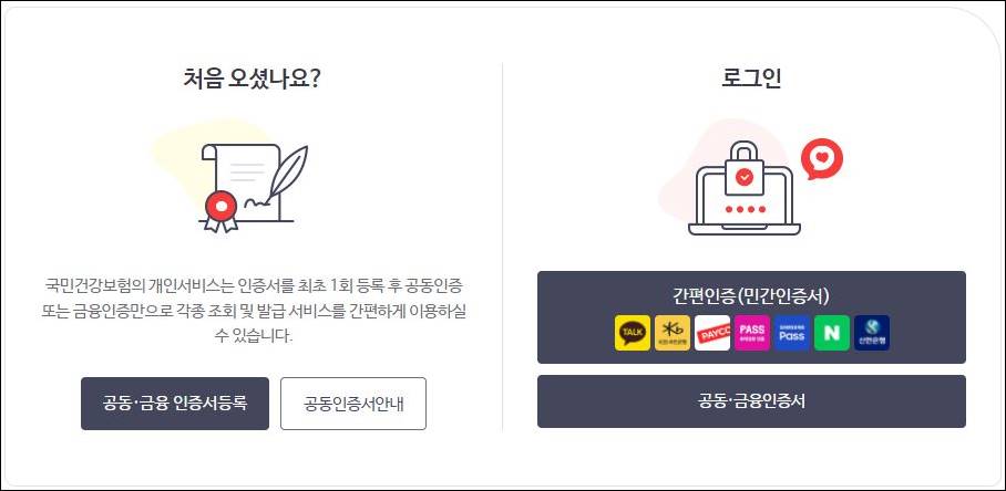 건강보험공단 로그인