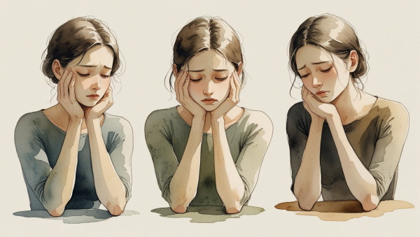 실패한 모습, 조용한 나, 웃지 않는 순간의 나도 누군가에겐 여전히 충분히 소중한 존재입니다에 관한 그림