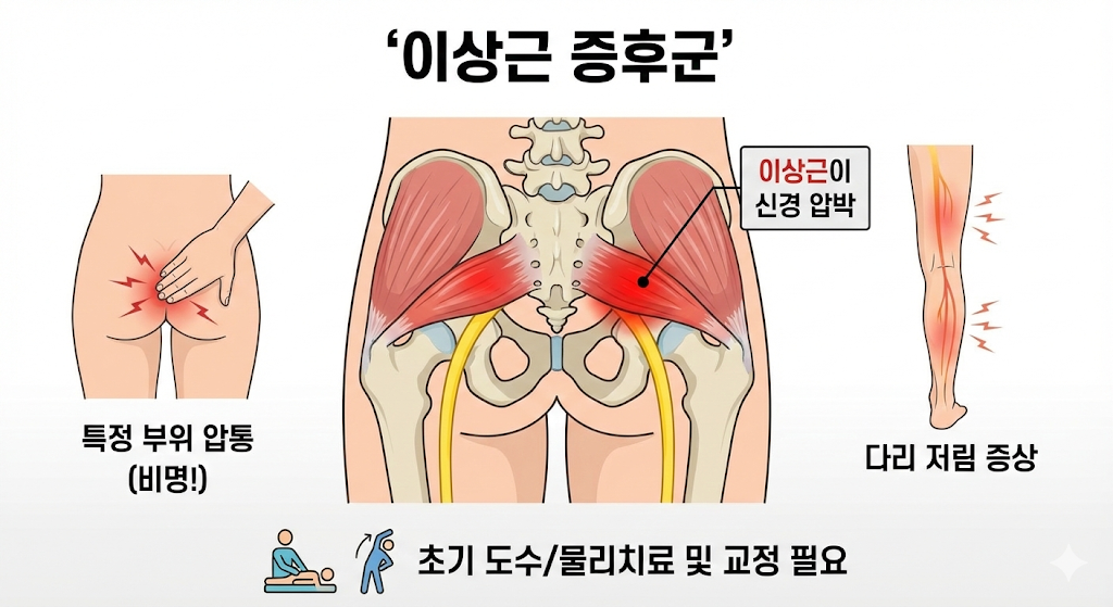 엉덩이 통증 이상근 증후군