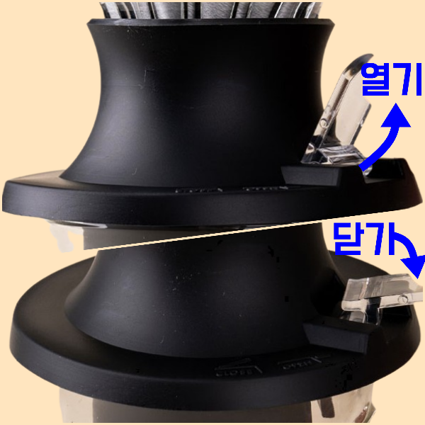 하리오 스위치를 이용한 커피 추출 레시피: feat. 테츠 카츠야_하리오 스위치 열고 닫기