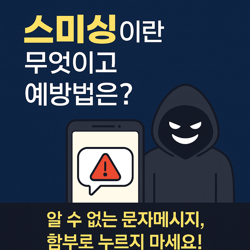 스미싱이란 무엇이고 예방법은?