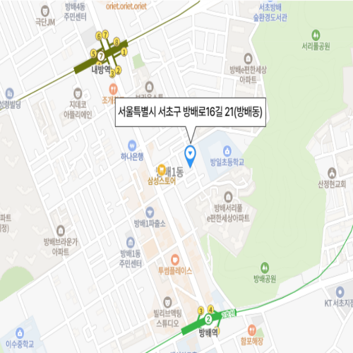 서울특별시 서초구 방배로16길 21(방배동)