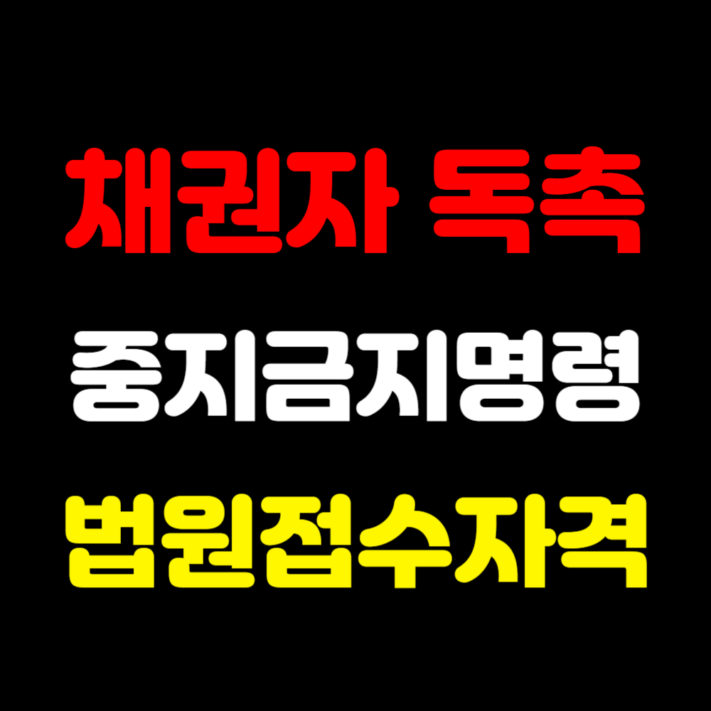 개인회생 지급 금지 중지 명령