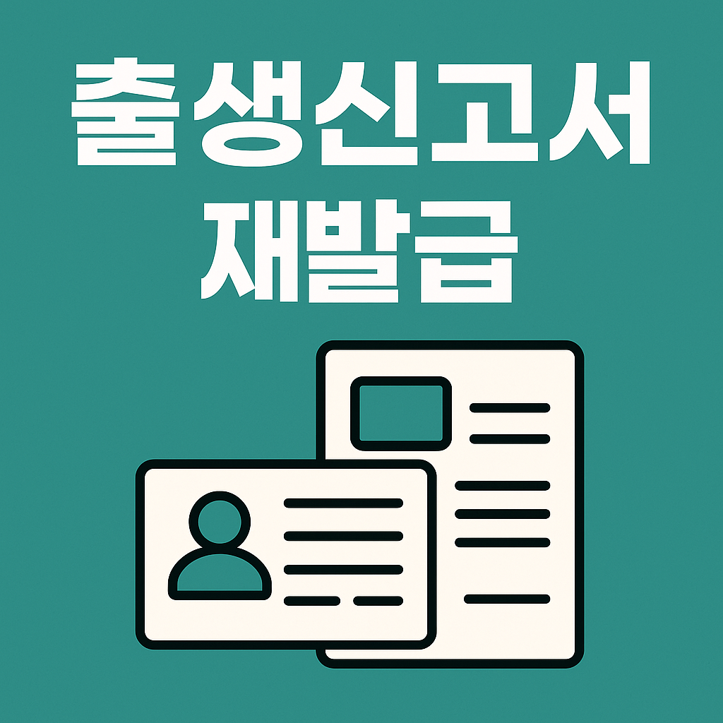 출생신고서류 재발급 방법 안내의 관련사진