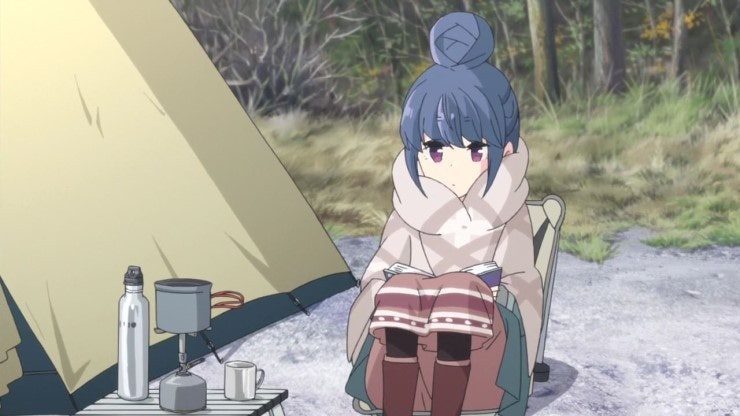 애니메이션 유루캠 캠핑 미니멀리즘 관련 사진