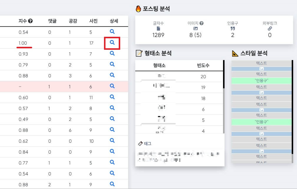포스팅 상태 확인