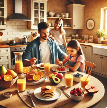 건강한 아침 식사의 중요성(신체리듬유지, 집중력, 건강효과)