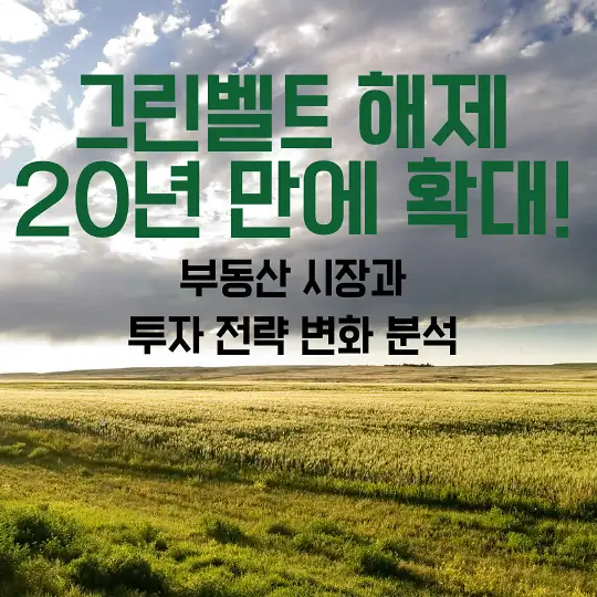 그린벨트 해제 20년 만에 확대