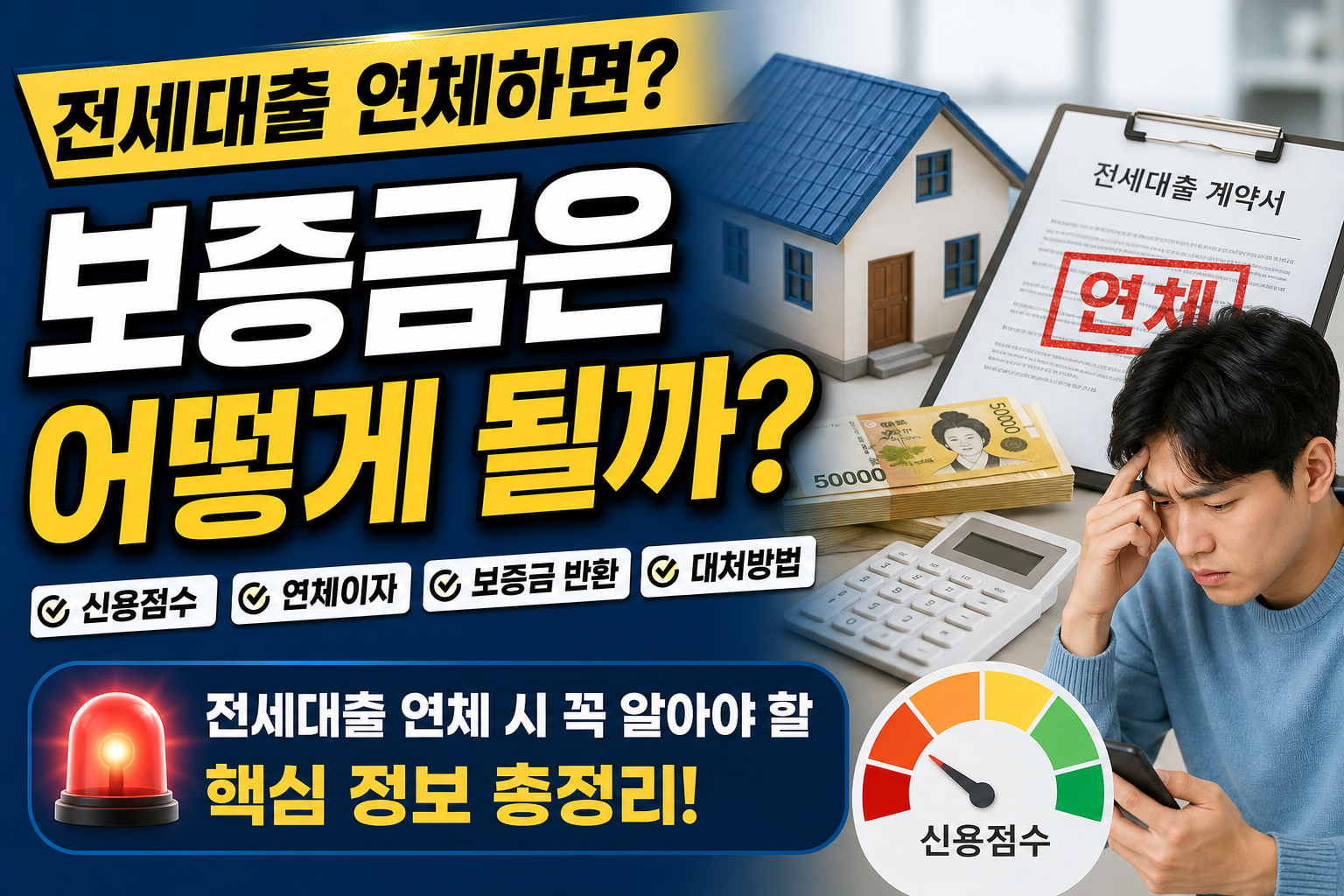전세대출, 보증금, 연체이자