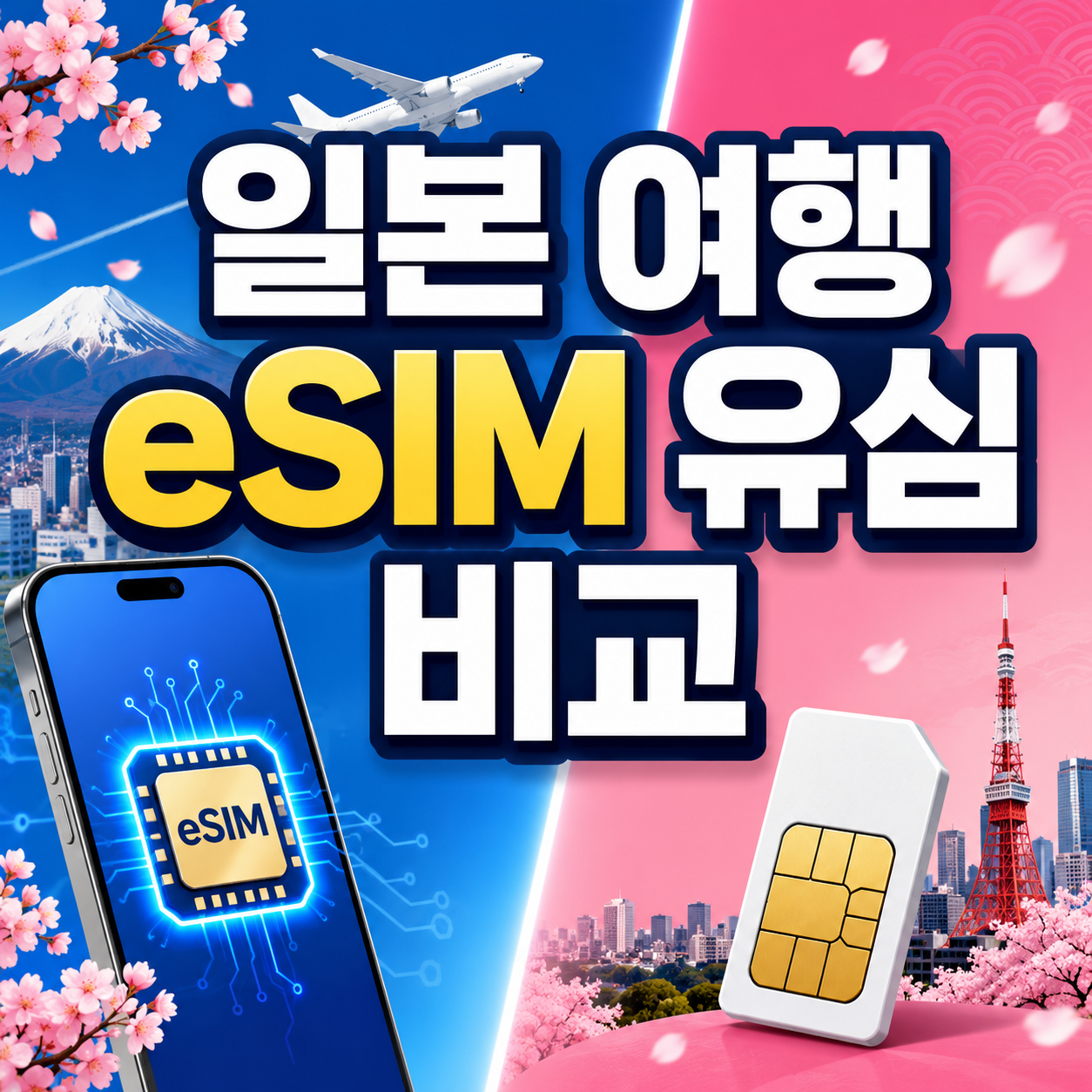 일본 여행 eSIM 유심 비교