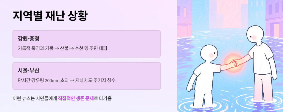 지역별 재난 상황