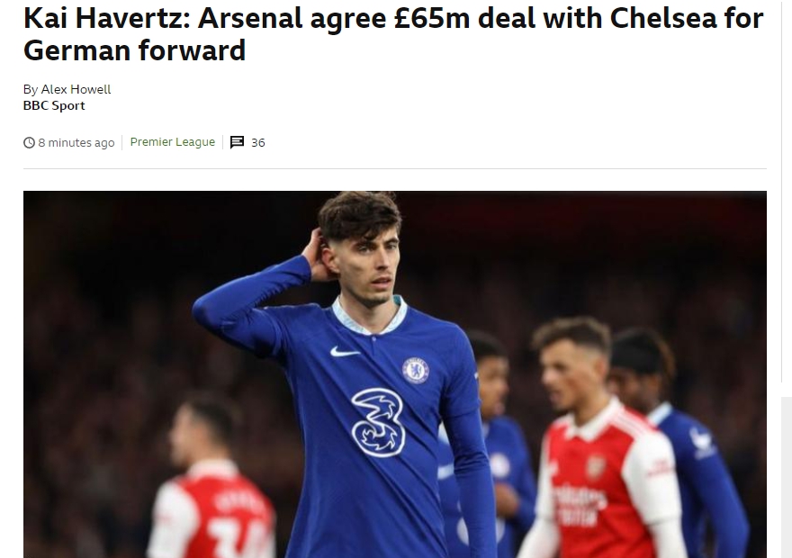 첼시 카이 하베르츠 아스날 영입 이적 오피셜 포지션 플레이스타일 등번호