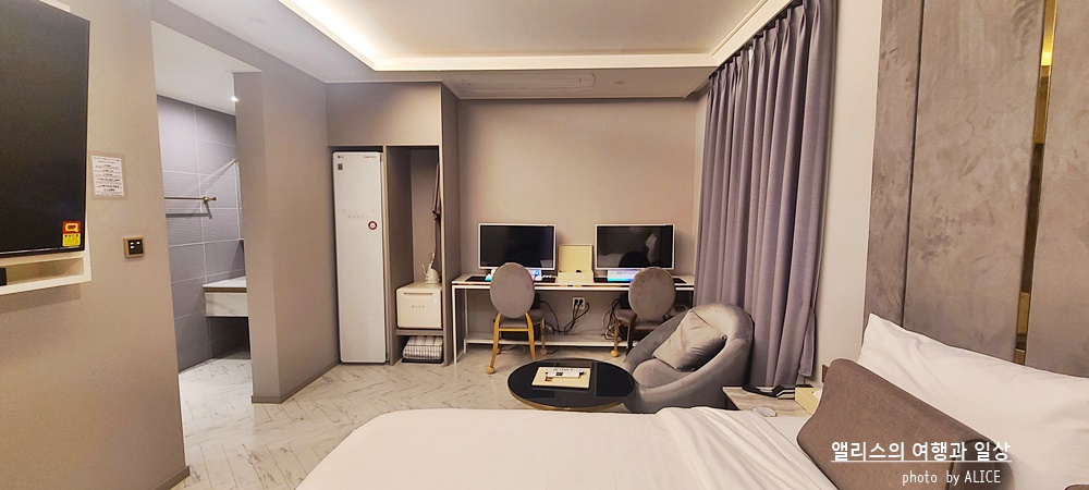 부산사직동 호텔 추천 덴바스타 시그니처 호텔 디럭스 커플PC룸 온천수 공급