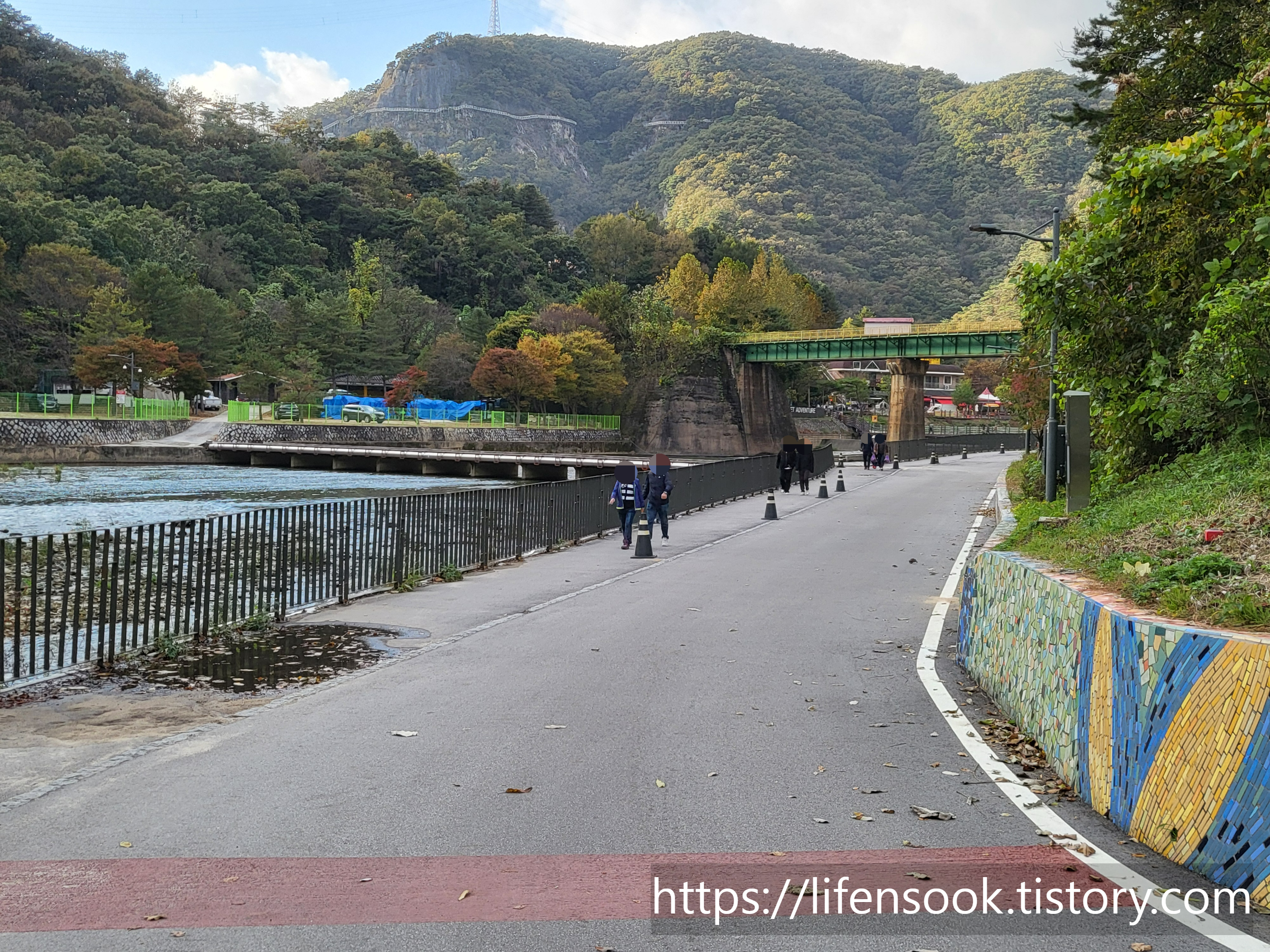 소금산 그랜드밸리 나가는 길