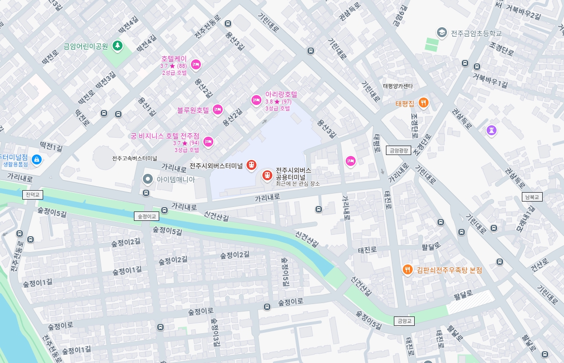 전주 시외버스터미널 시간표