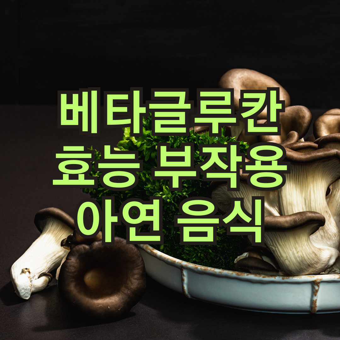 베타글루칸 효능 부작용 아연 많이 들어있는 음식 7가지