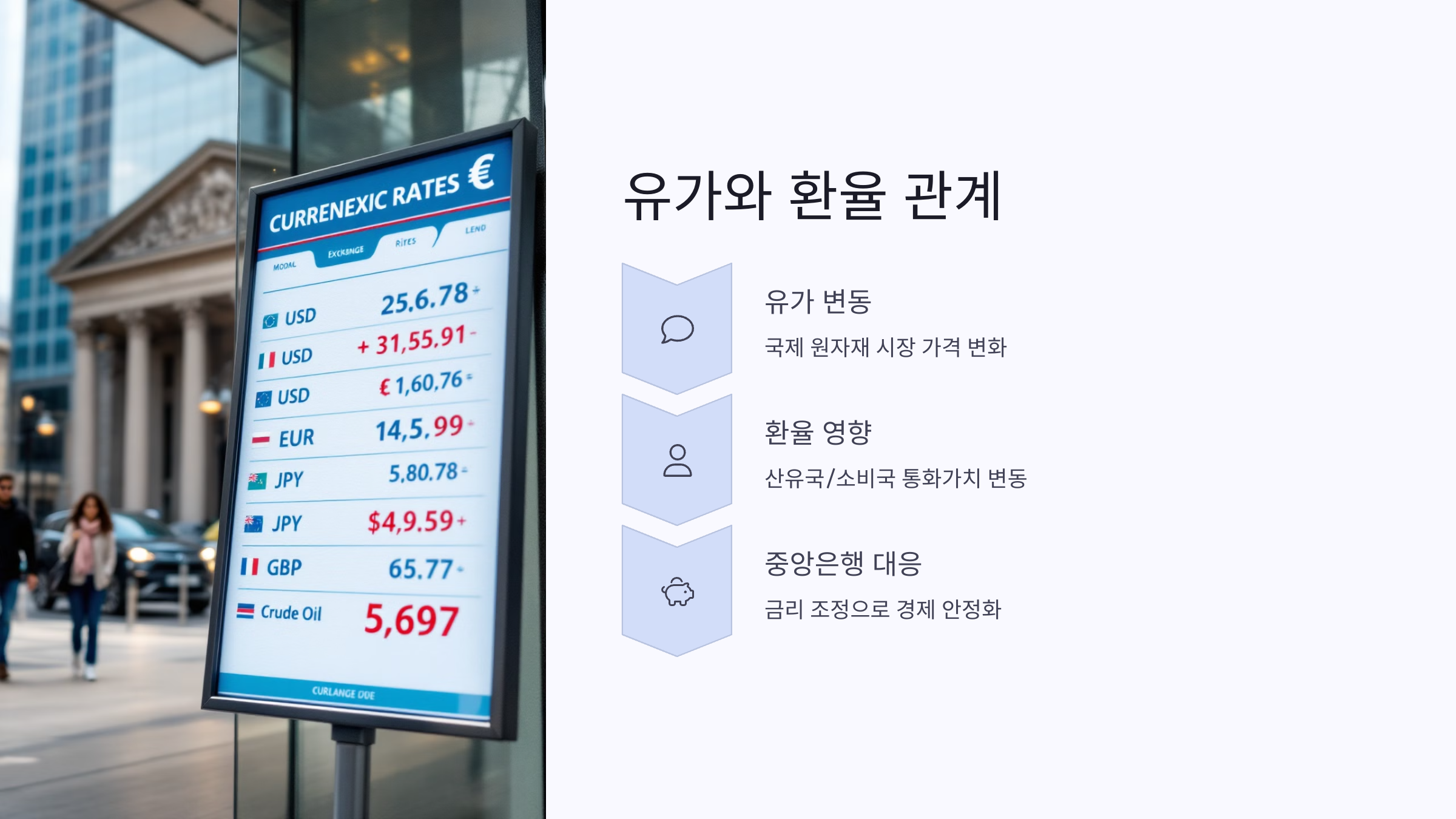 유가와 환율, 그리고 중앙은행의 정책 대응