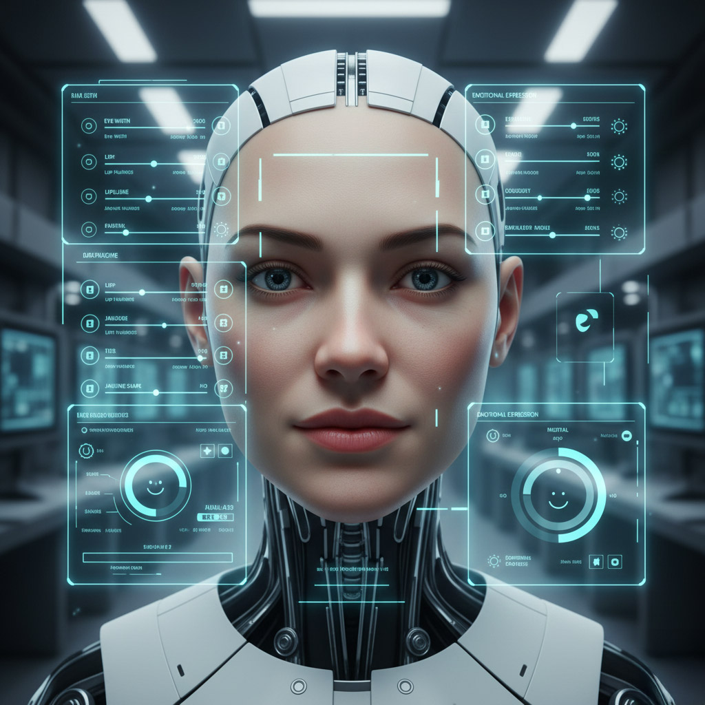 휴머노이드 얼굴의 커스터마이징 플랫폼