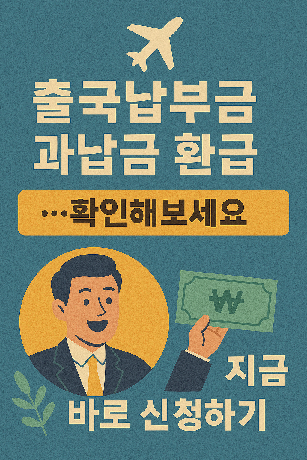 출국납부금 과납금 환급