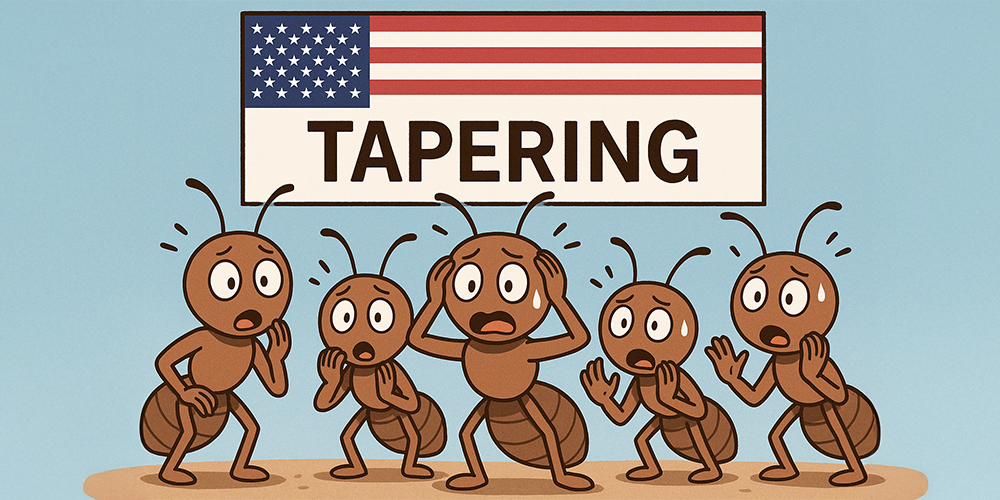 테이퍼링에 두려워하는 개미들
