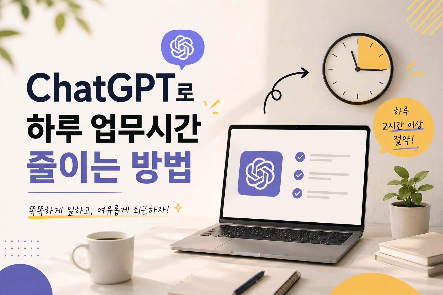 ChatGPT로 업무시간 줄이는 방법