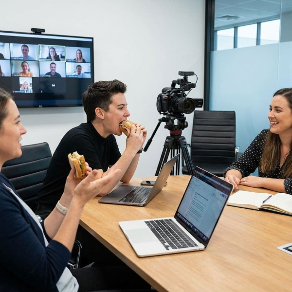 동서양 테이블 매너 중 인공지능 시대, 온라인 미팅 속의 식사 예절