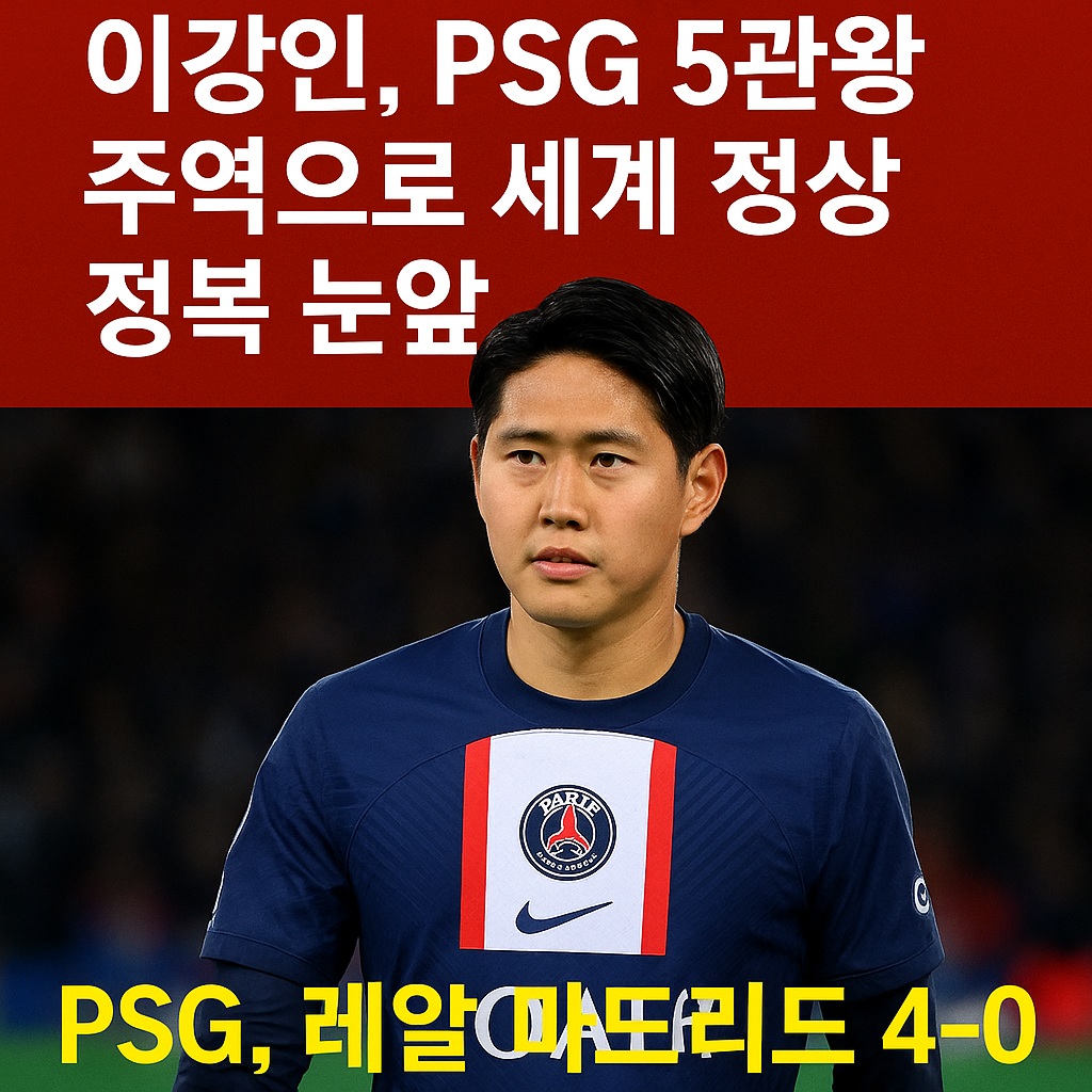 이강인, 세계 최강 PSG에서 5관왕 도전