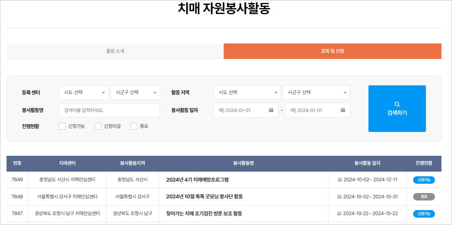 간병인의중요성-치매시설자원ㅂ몽사활동