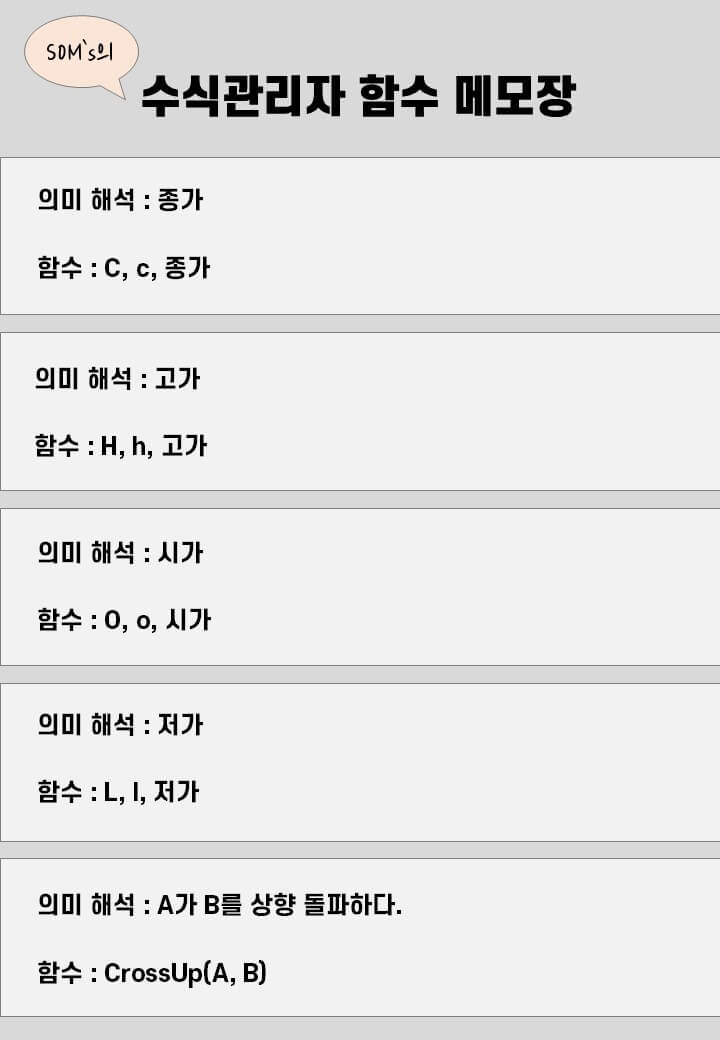 수식관리자 함수 메모장