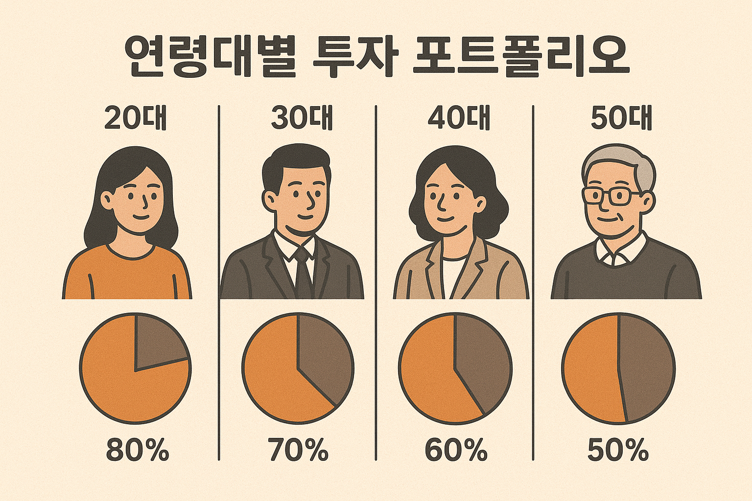 연령대별투자포트폴리오사진