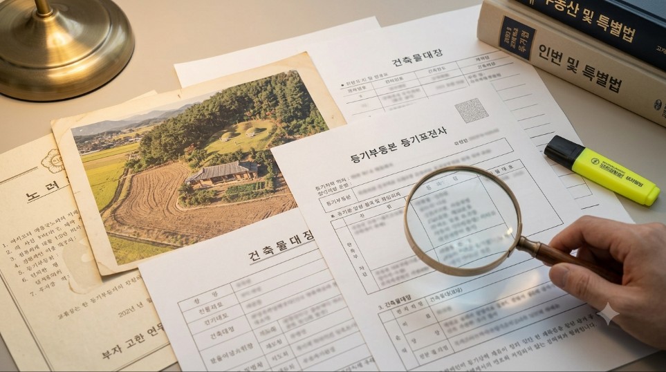 법정지상권 성립 여부 분석 등기부와 건축물대장
