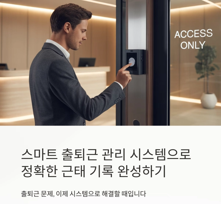 근태 관리 시스템을 도입해 직원의 출퇴근을 정확히 기록하세요