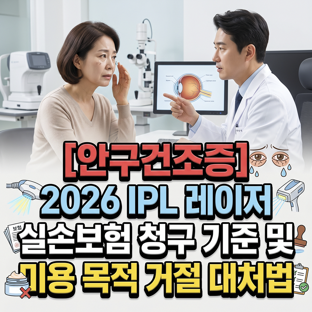 2026 IPL 레이저 실비 청구 기준 및 미용 목적 거절 대처법