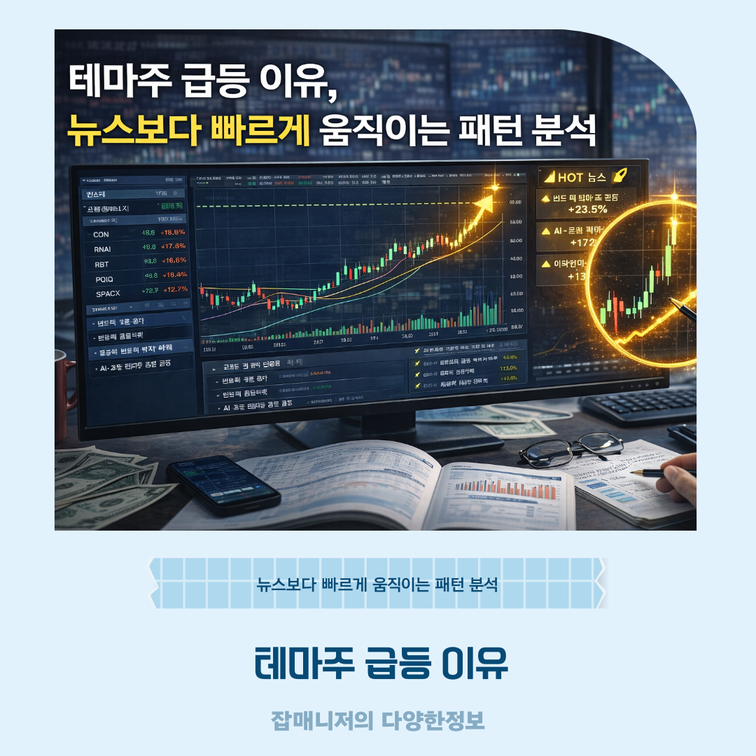 테마주 급등 이유, 뉴스보다 빠르게 움직이는 패턴 분석