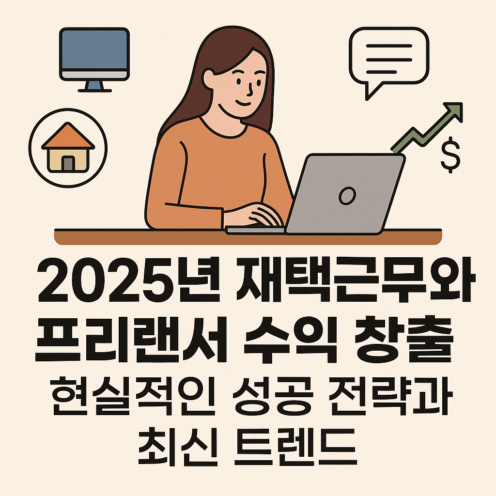 2025년 재택근무와 프리랜서 수익 창출: 현실적인 성공 전략과 최신 트렌드