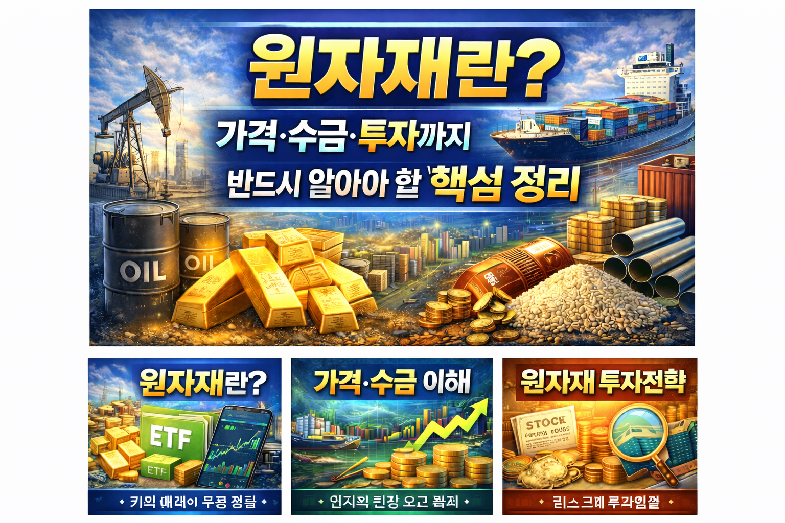 원자재란? 가격&middot;수급&middot;투자까지 반드시 알아야 할 핵심 정리