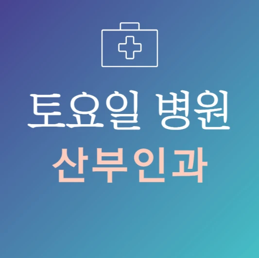 토요일-진료-늦게까지-하는-산부인과-병원-문여는곳-주말-24시간-산부인과