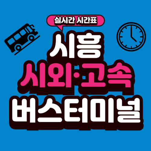 시흥 종합버스터미널 시간표