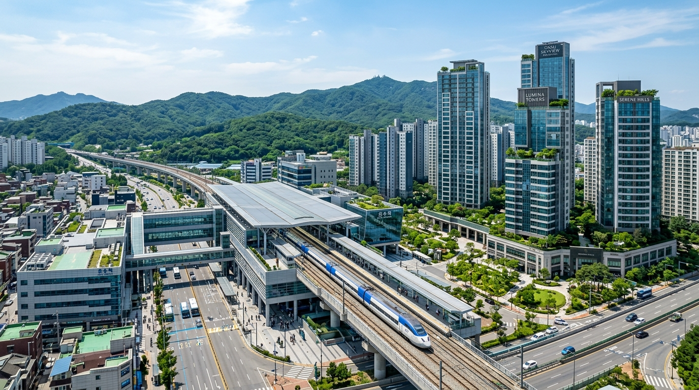 온수역세권의 미래 발전상과 쾌적한 주거지