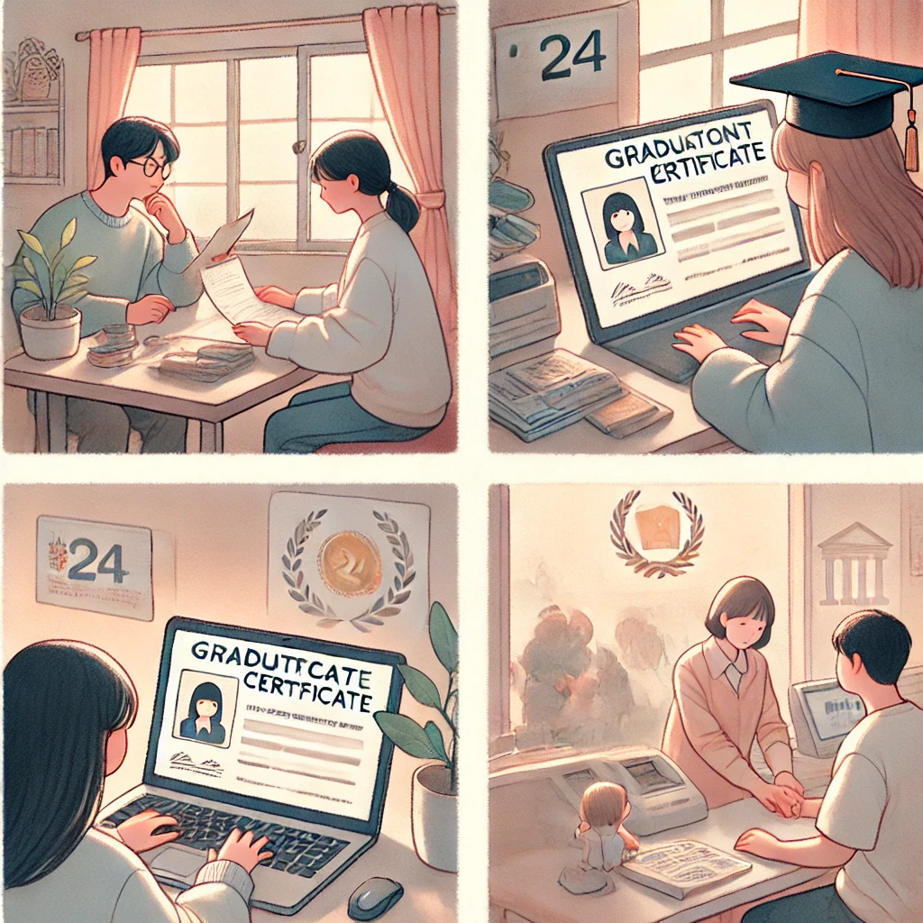 졸업증명서 무료 인터넷발급 PDF 다운로드 관련 사진
