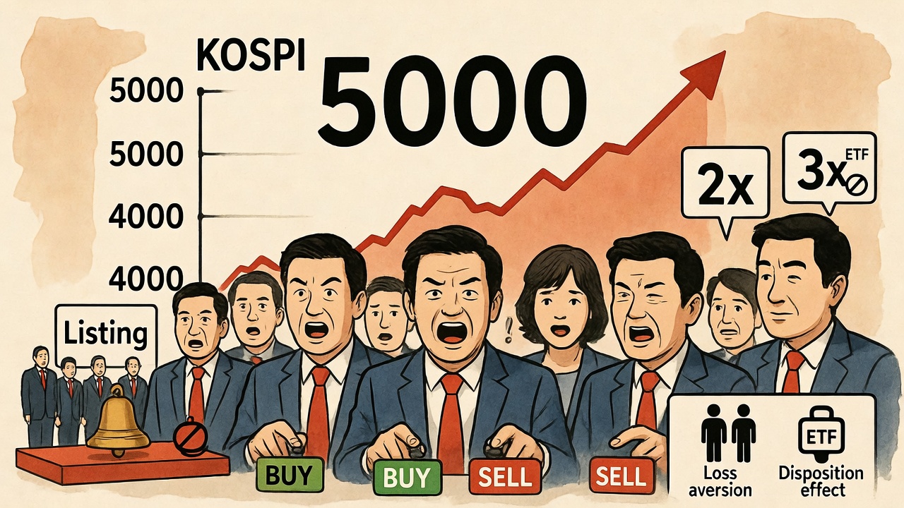 상승장 속 매수&middot;매도 갈등하는 투자자