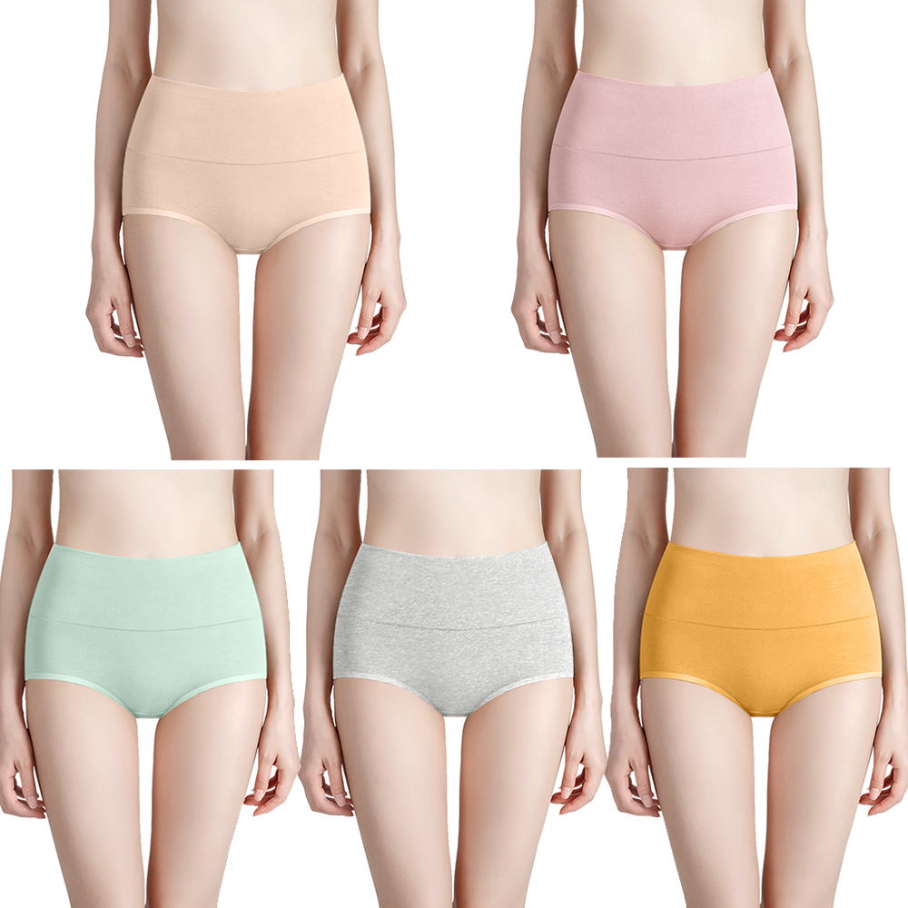 여성 하이웨스트 면팬티 여자 삼각 군살커버 복부보정 힙업