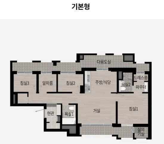 84㎡C-평면도-기본형-사진