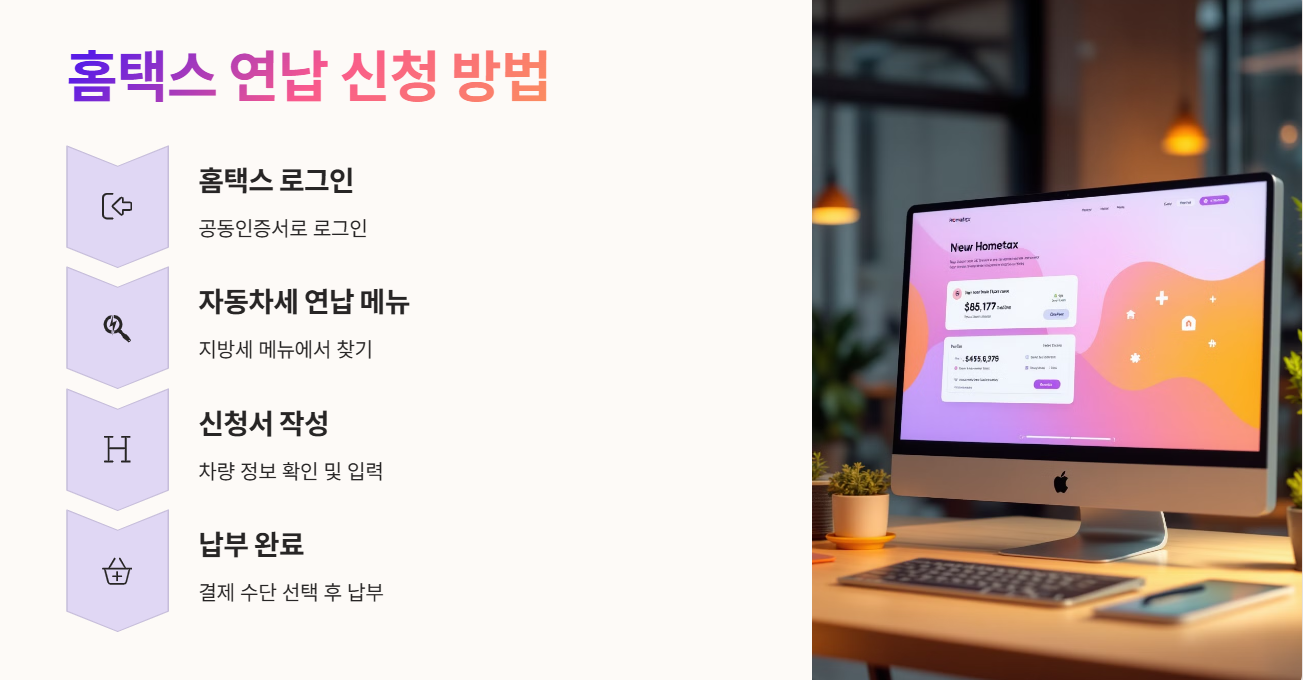 연납 신청 방법(홈택스)