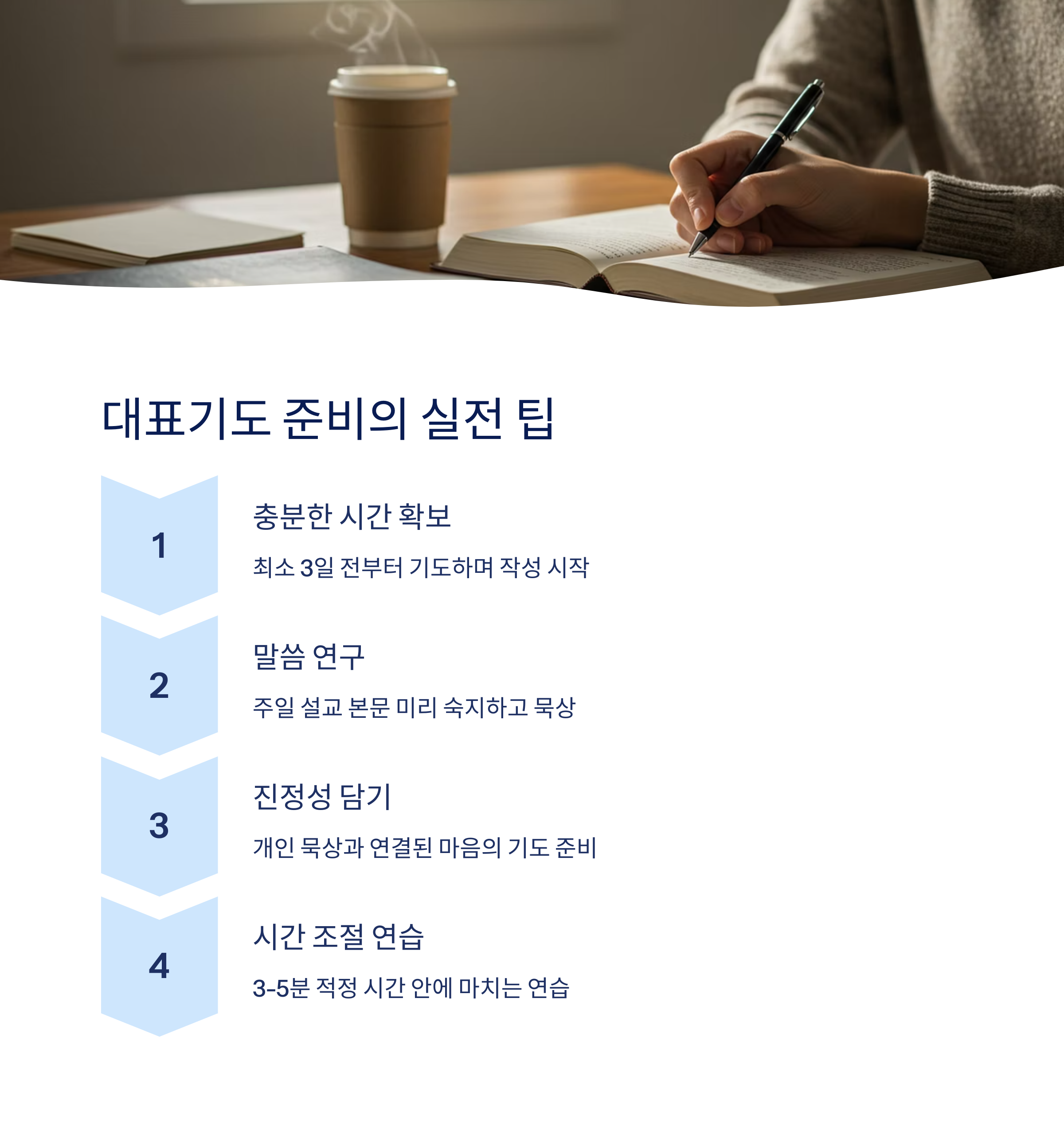 대표기도문 예시 모음