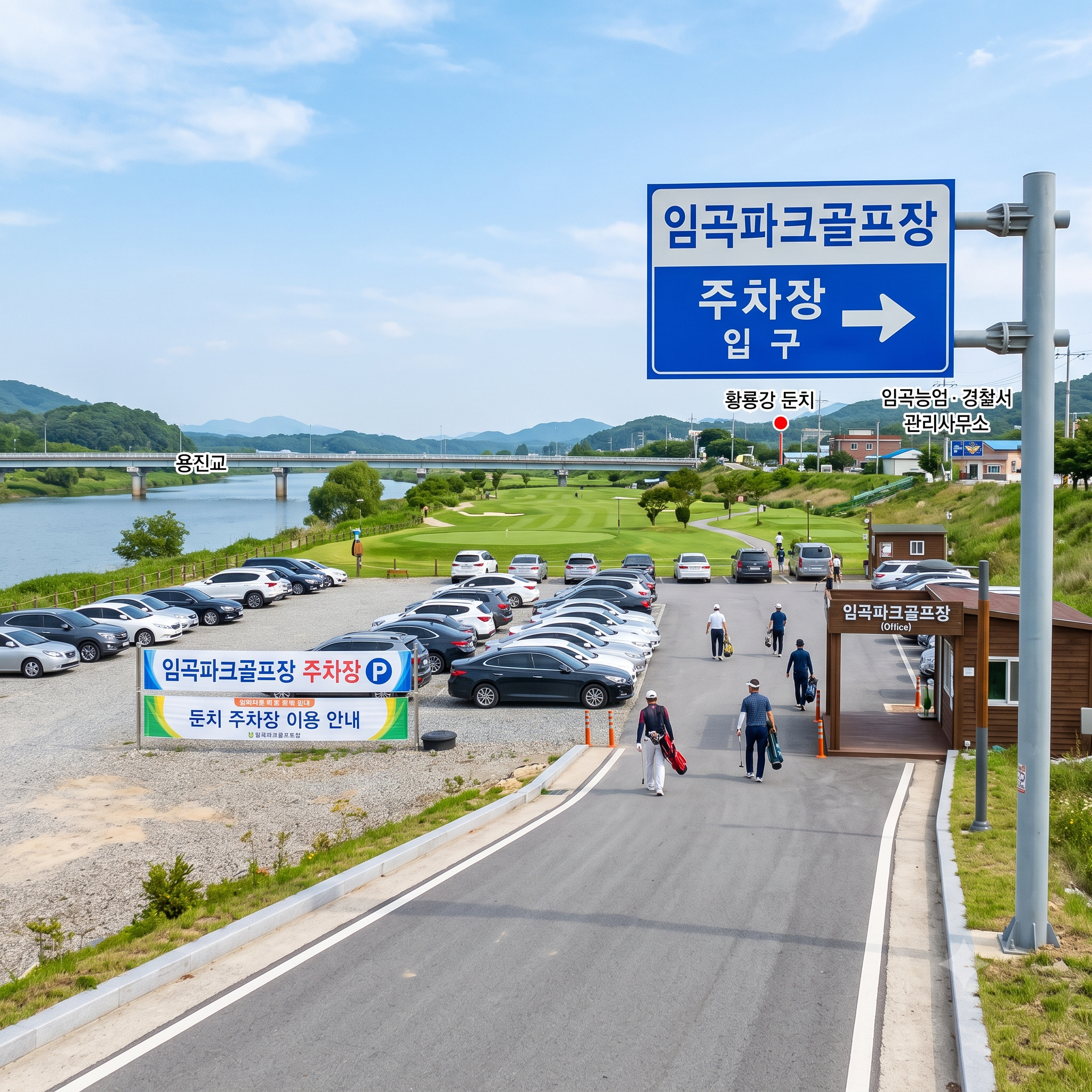 황룡강 둔치에서 9홀 라운딩, 임곡파크골프장 이용방법 핵심정리 (위치, 코스, 이용시간, 요금, 접수꿀팁 등)