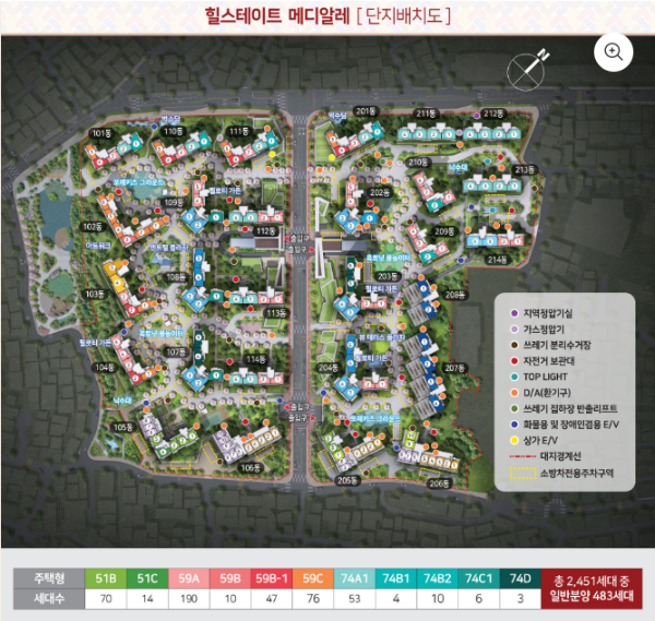 단지배치도 이미지입니다.