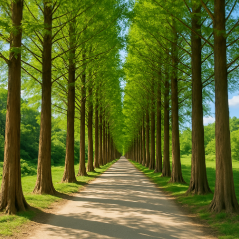 메타세쿼이아길 사진